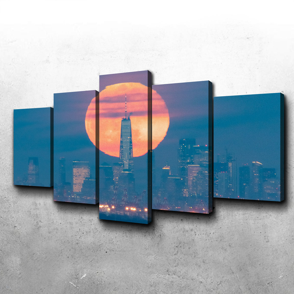 Stunning New York Sun Skyline Wall Art by Dennis Maida