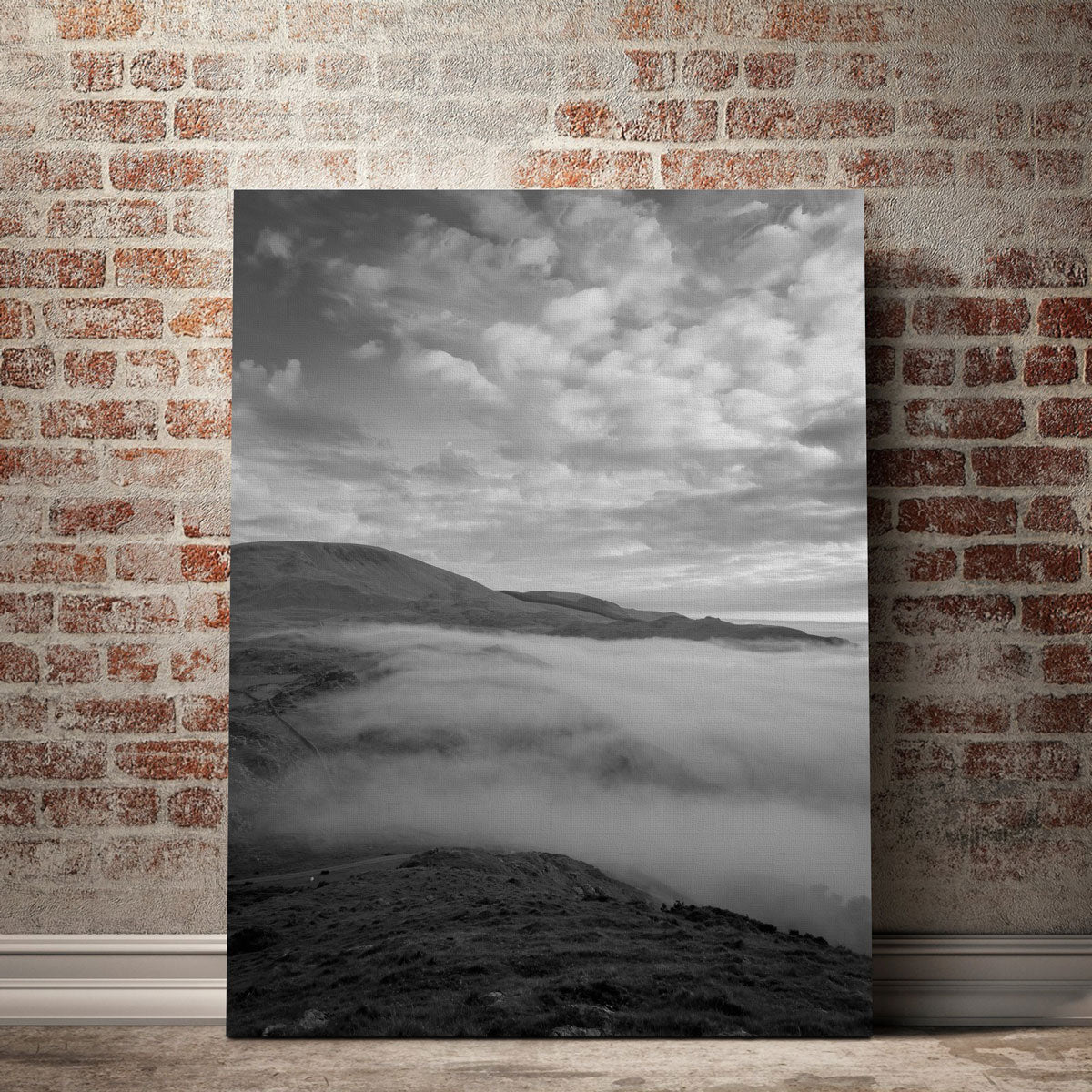 Exquisite Snowdonia Mist Wall Art by Mike Cotton