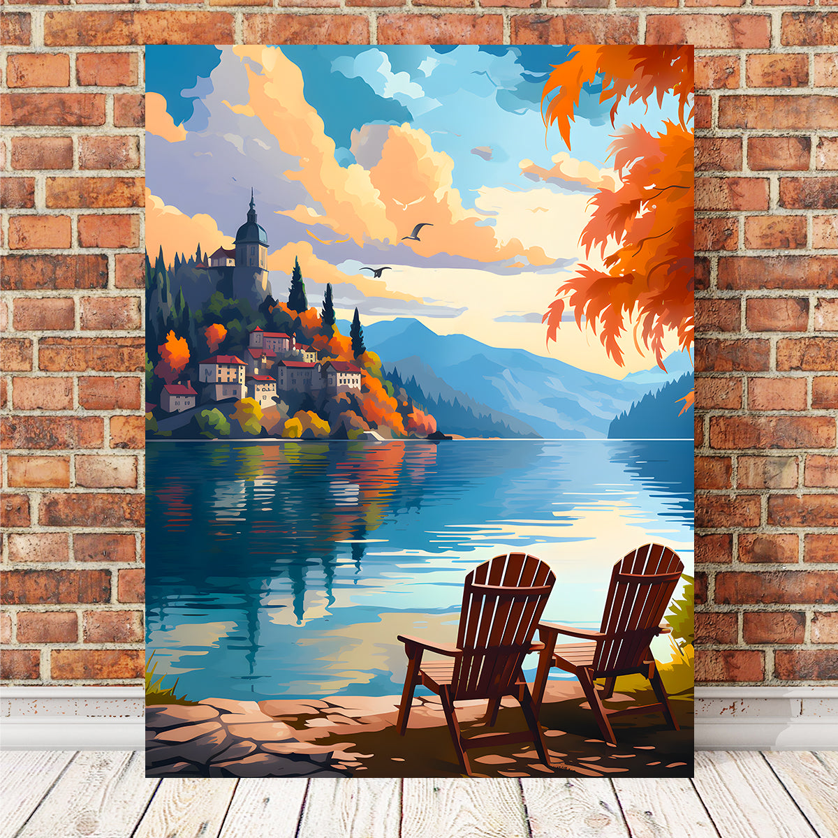 Stunning Slovenia - Bled Lake Wall Art by Valth Graphics