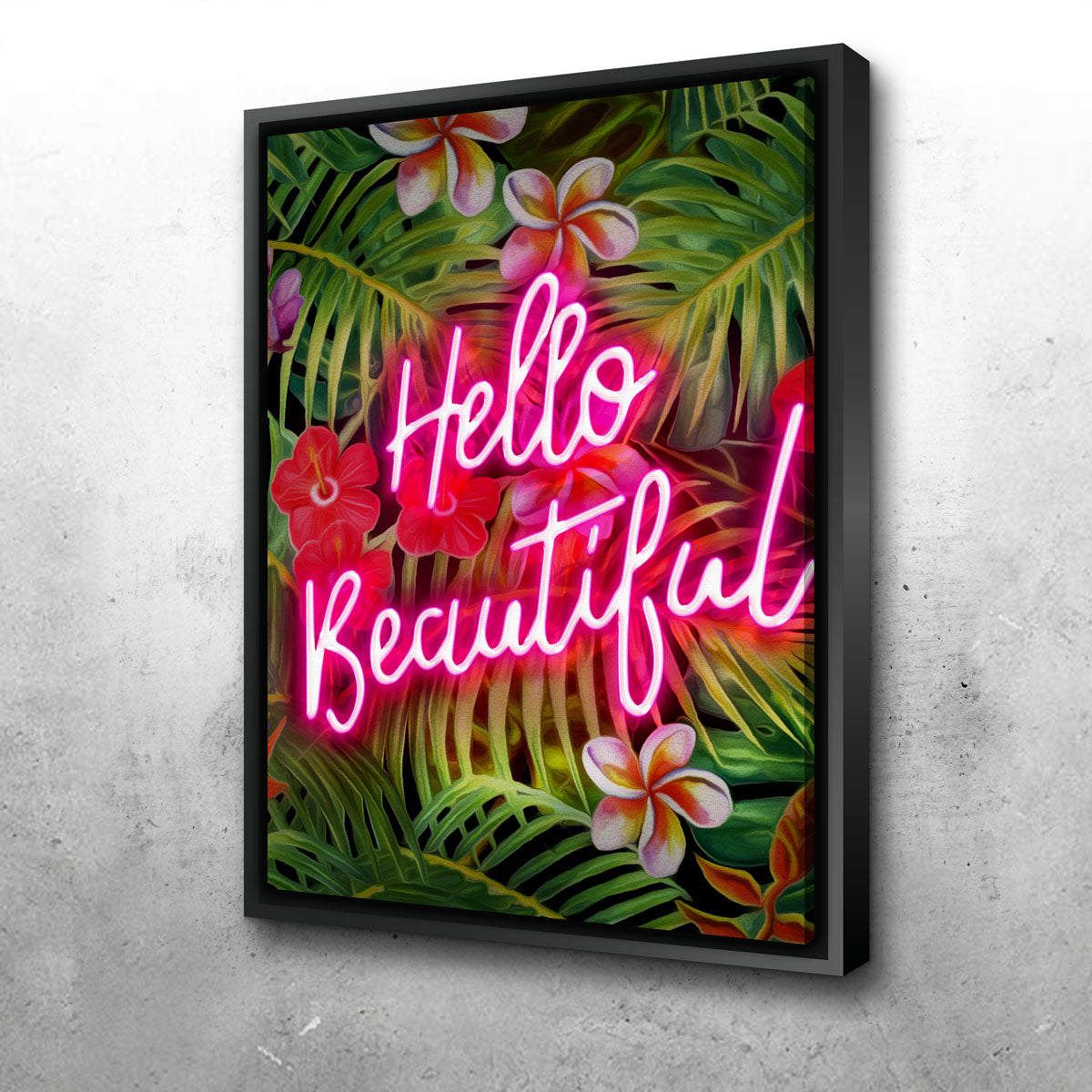 Stunning Hello Beautiful Wall Art by Frank Amoruso