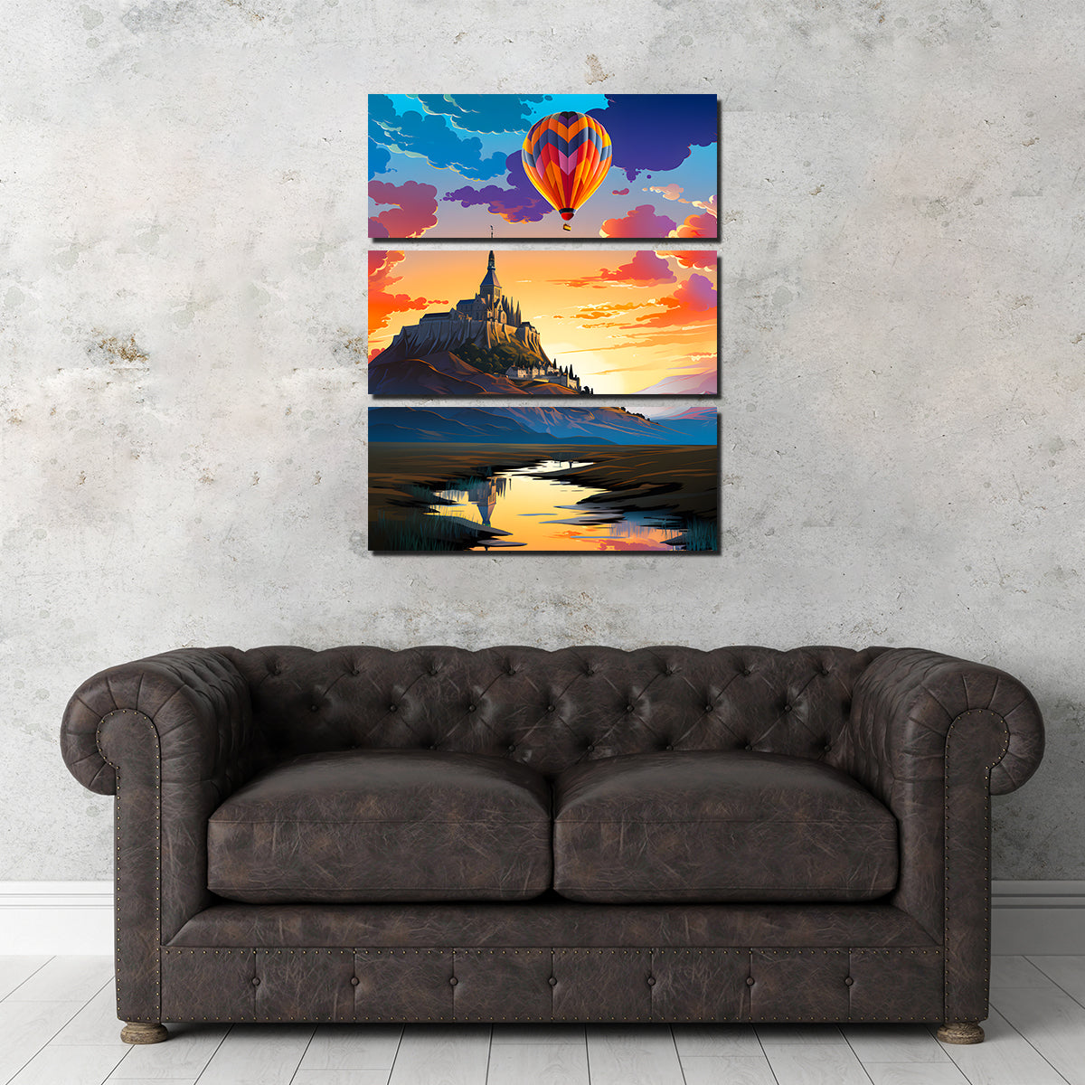 Exquisite Mont Saint - Michel Wall Art by Valth Graphics