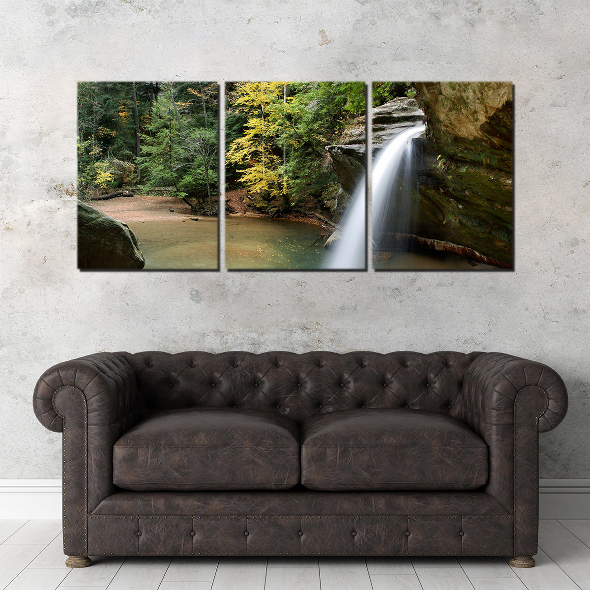 Stunning Old Man's Cave Lower Falls Wall Art for Home Decor