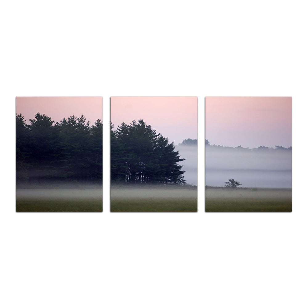 Enchanting Misty Wisconsin Morning Castle Rock Lake Wall Art - Museum-Quality Canvas