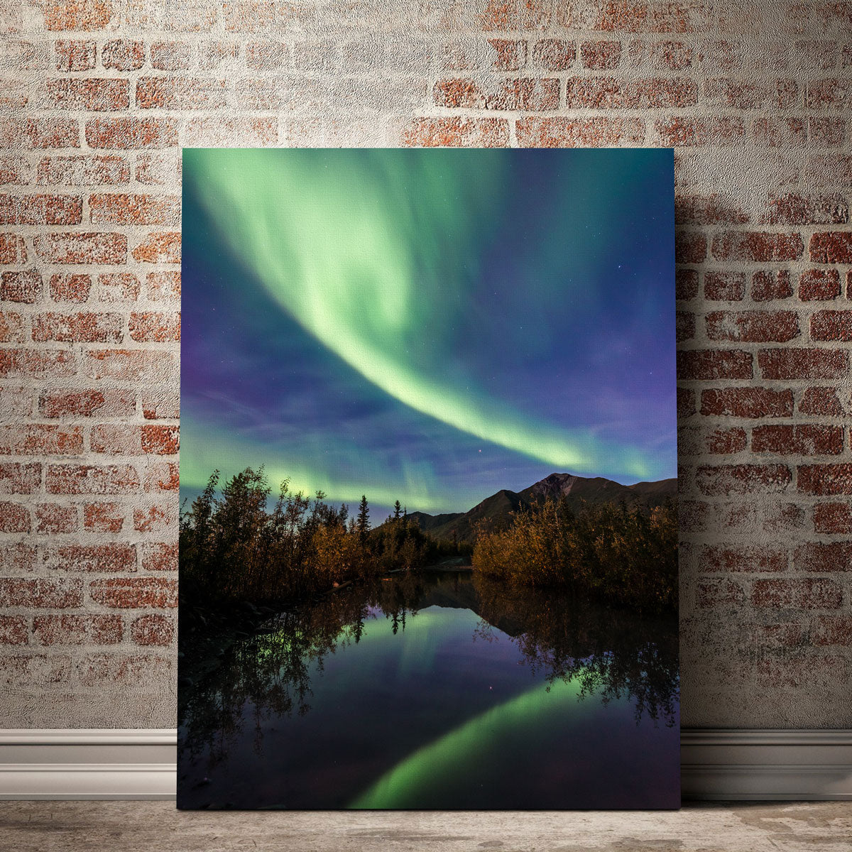 Stunning Aurora Reflections Wall Art by Lucas Moore