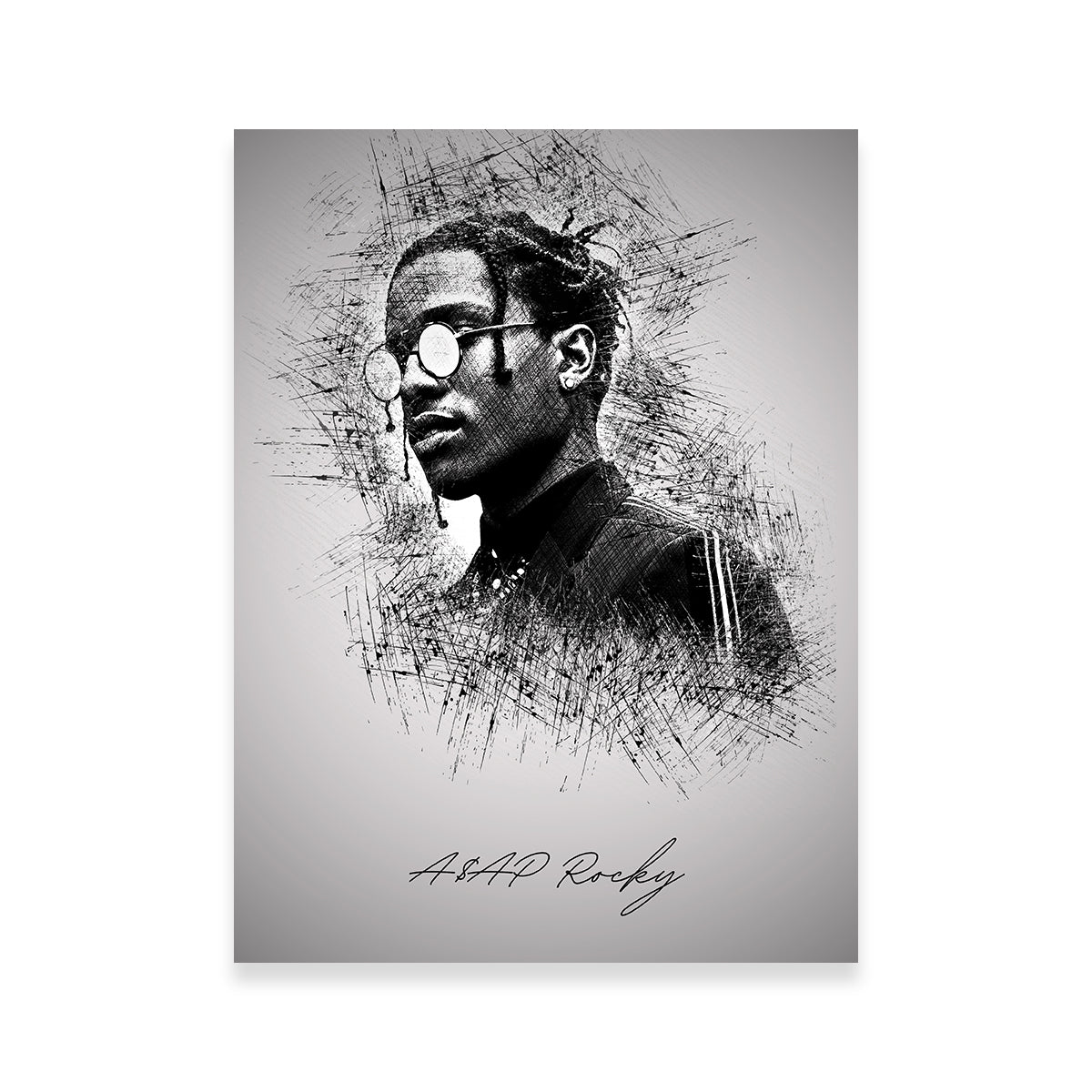 Stylish Asap Rocky Shades Wall Art for Trendy Decor