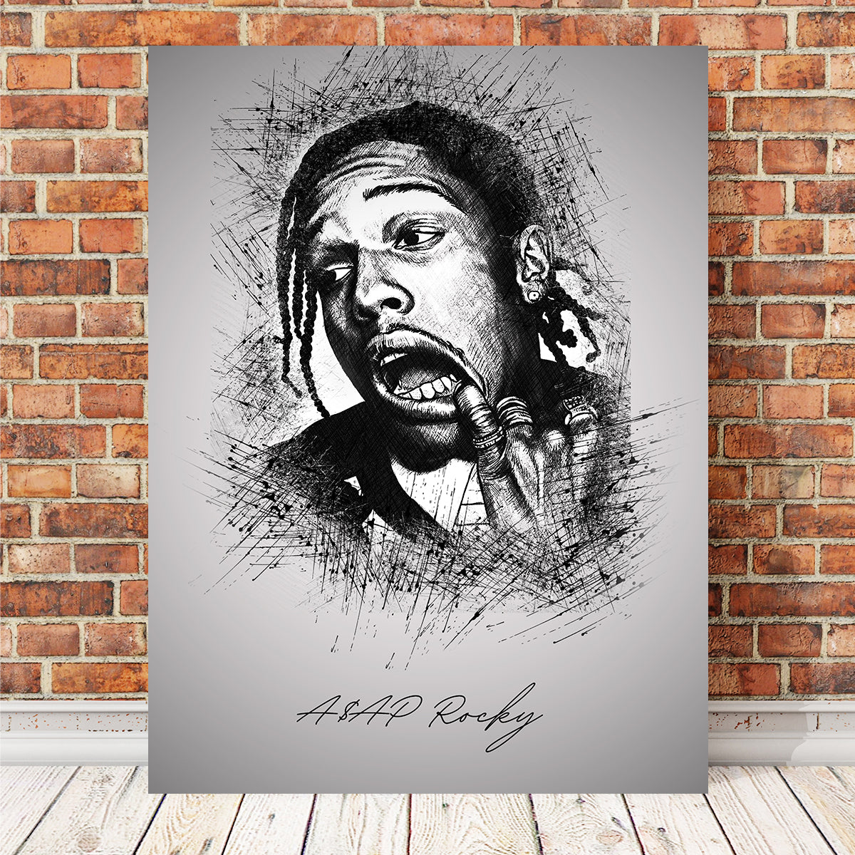 Unique Asap Rocky Teeth Wall Art for Stunning Decor