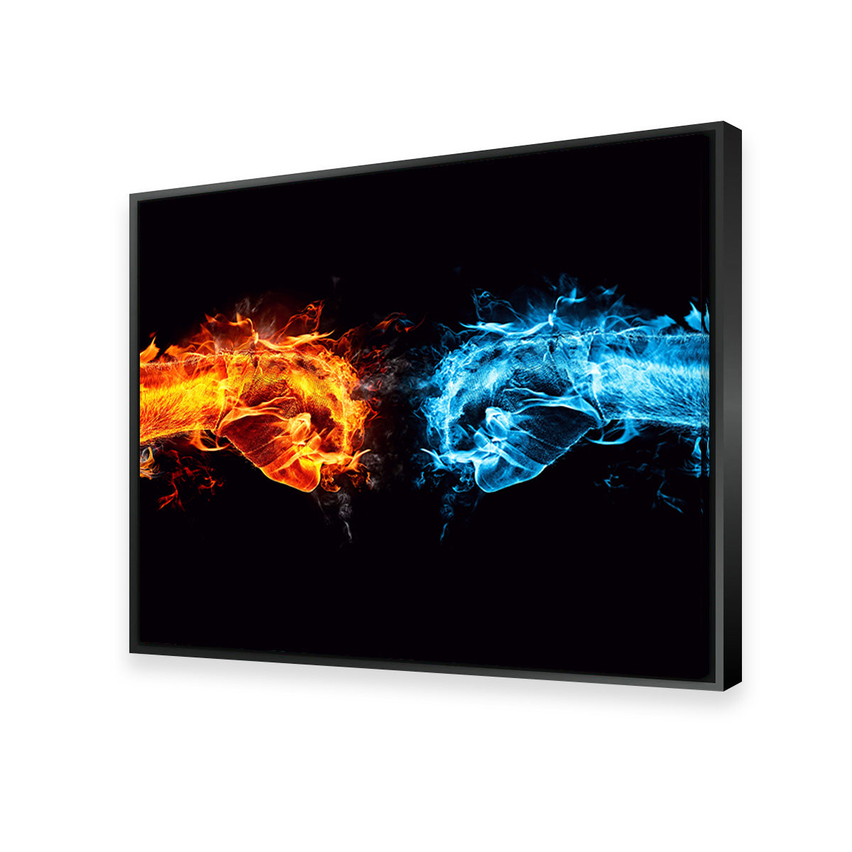Stylish Hot Cold Fist Bump Wall Art for Trendy Decor