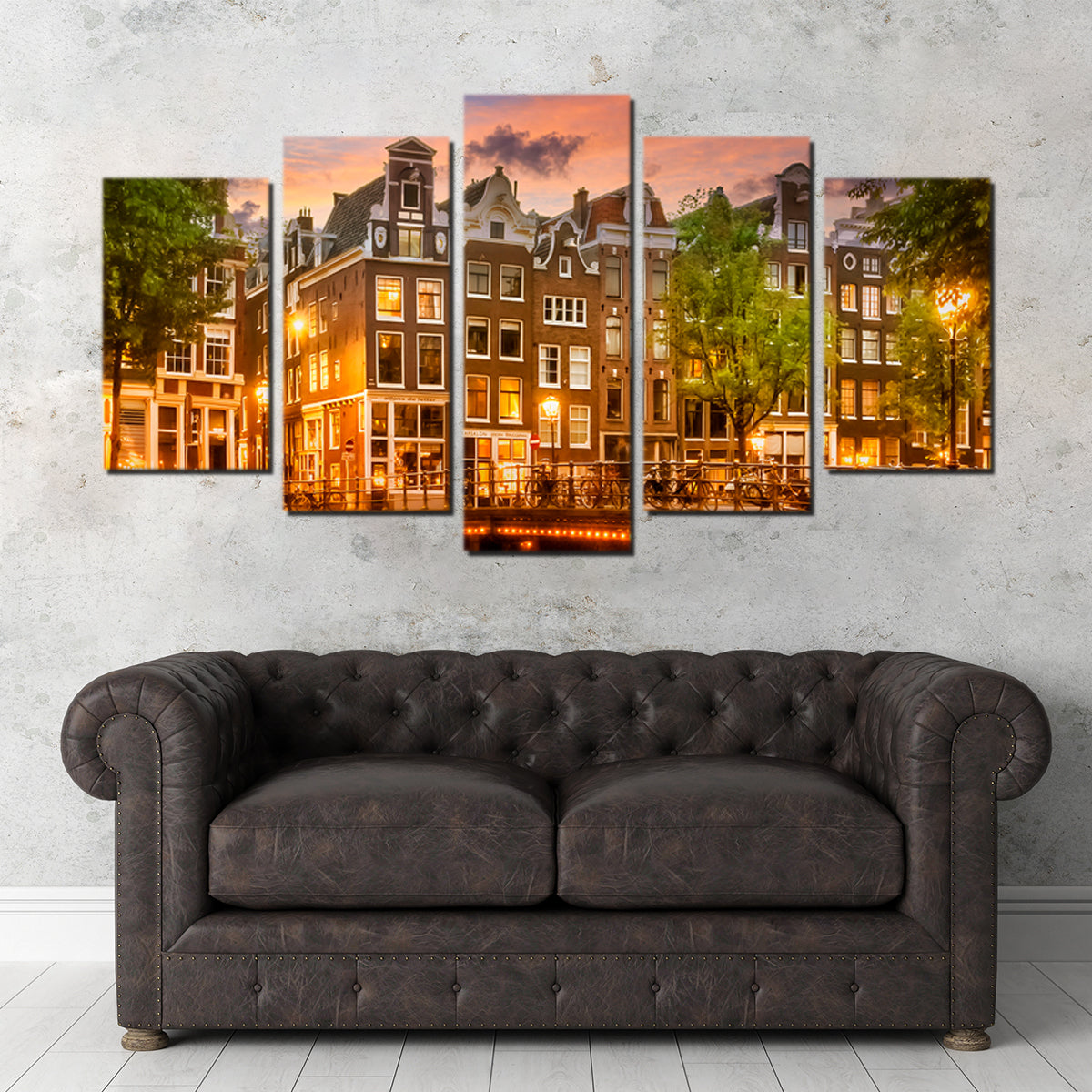 Exquisite Amsterdam Impression From Singel Wall Art by Melanie Viola