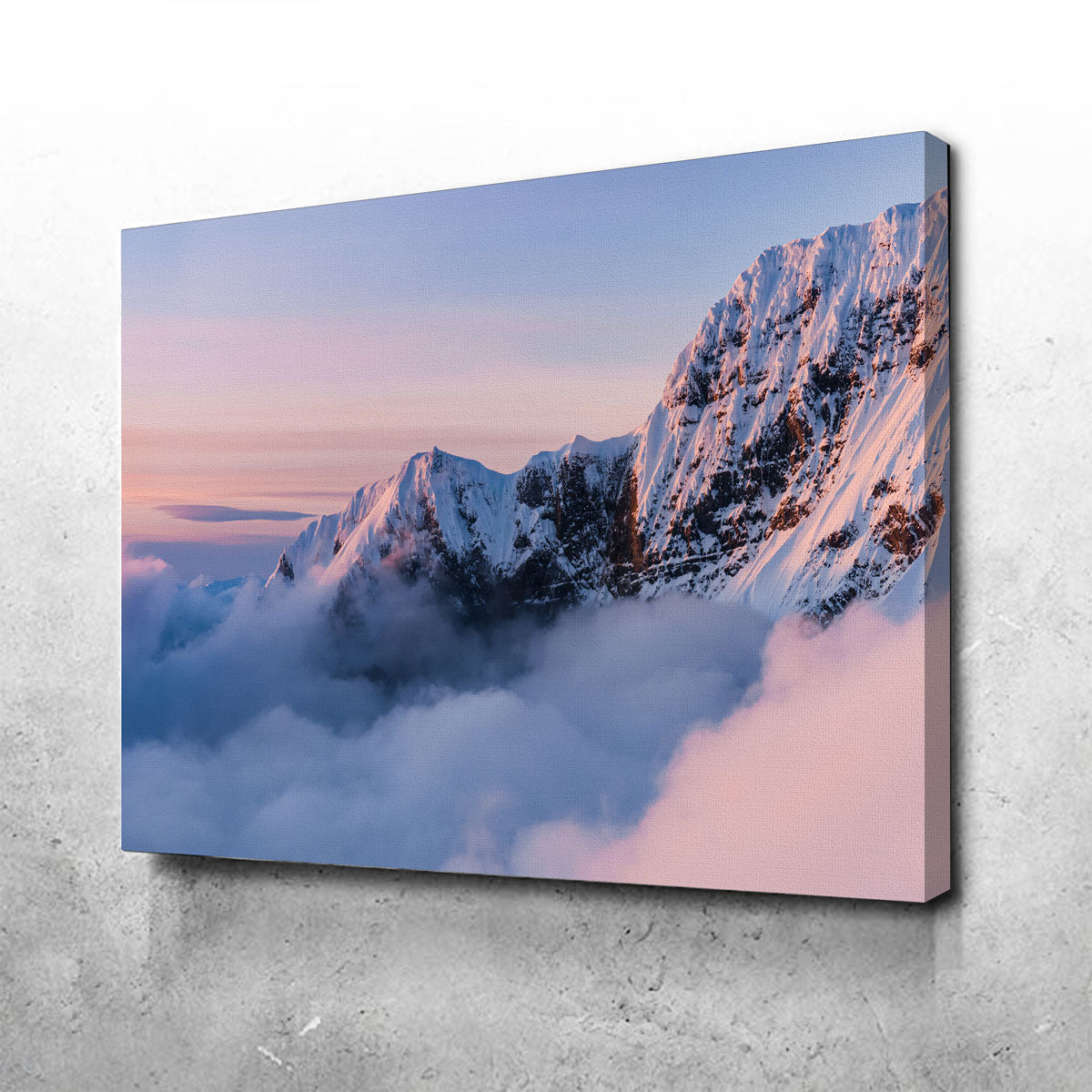 Exquisite Snowy Peaks Wall Art by Lucas Moore