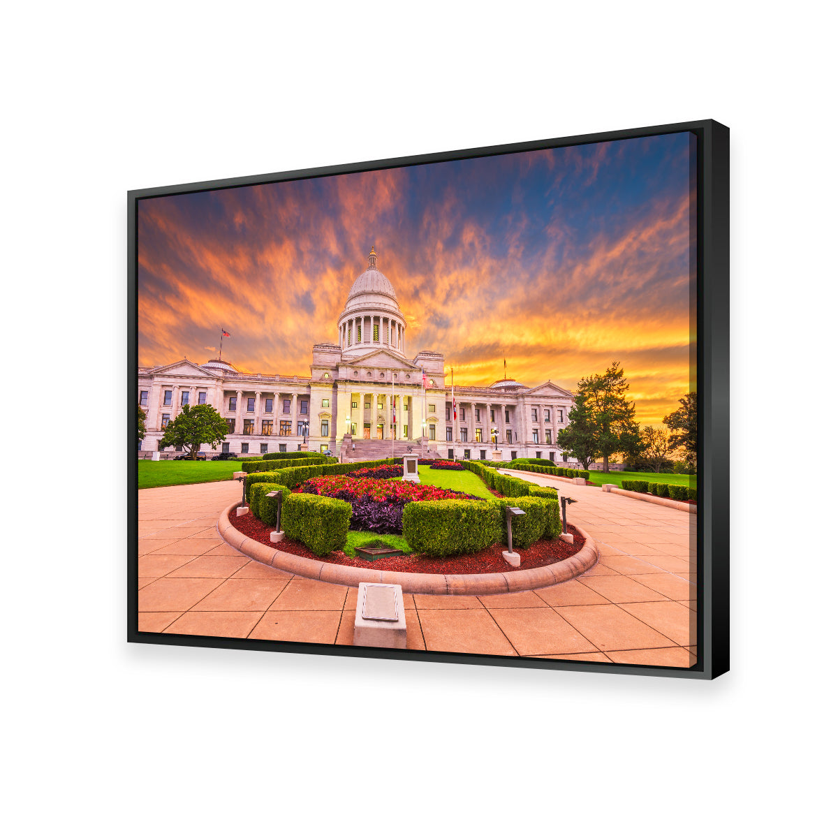 Stunning Arkansas State Capitol Building Wall Art - Museum Quality Canvas on Sustainable Pine Frames