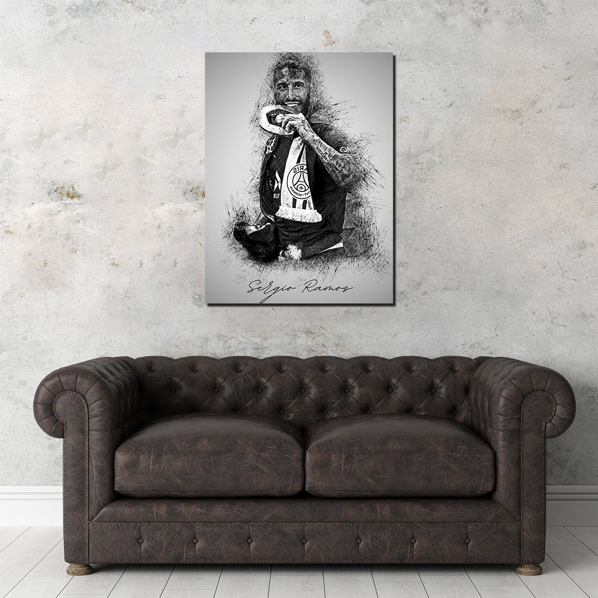 Stunning Sergio Ramos 2 Wall Art by Albi Art