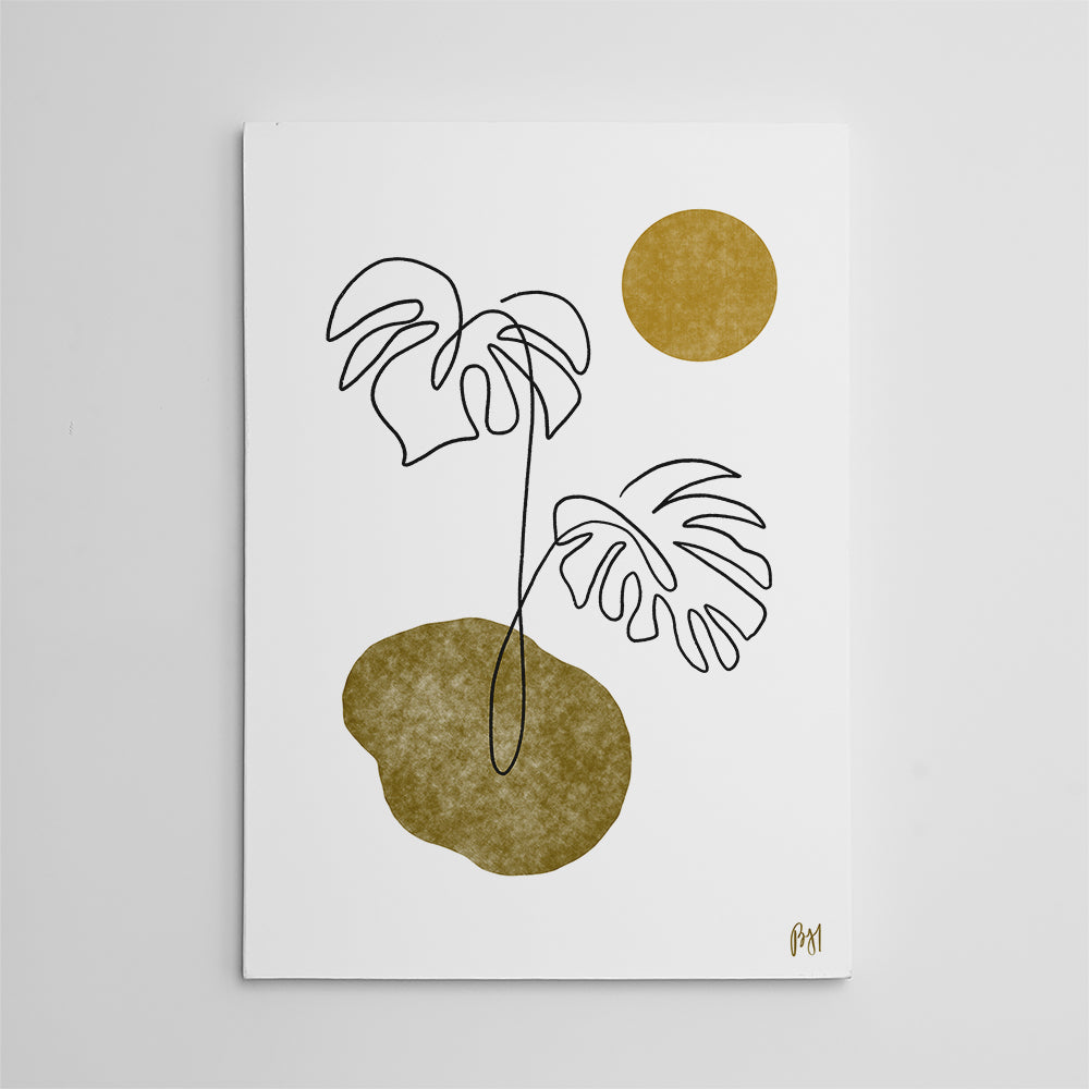 Stunning Monstera Leaves Wall Art by Birch & Ink Sisters