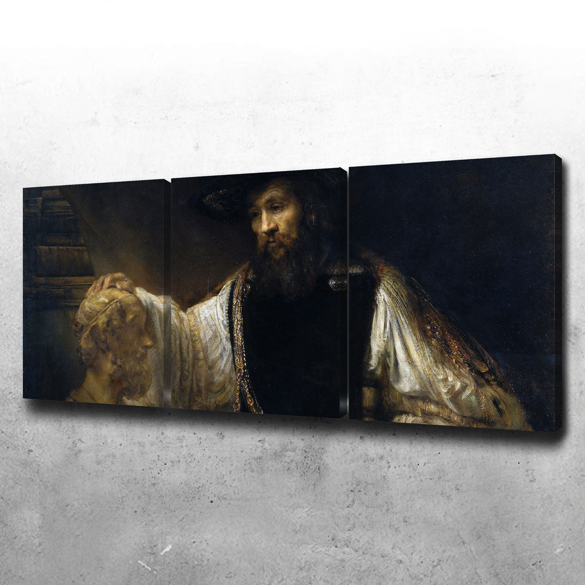 Exquisite Aristotle with a Bust of Homer Wall Art by Rembrandt