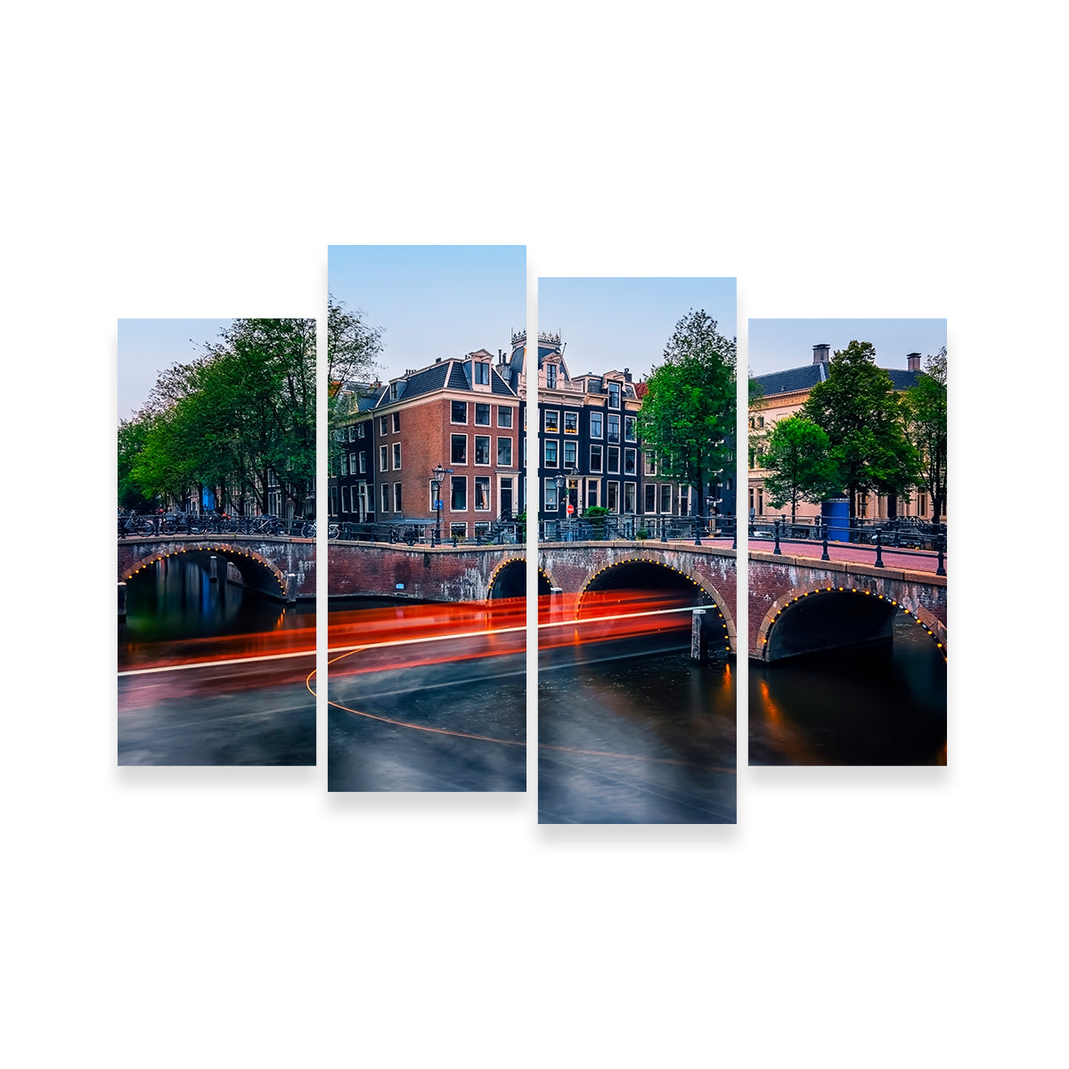 Stunning Canal in Amsterdam Wall Art for Your Home Decor
