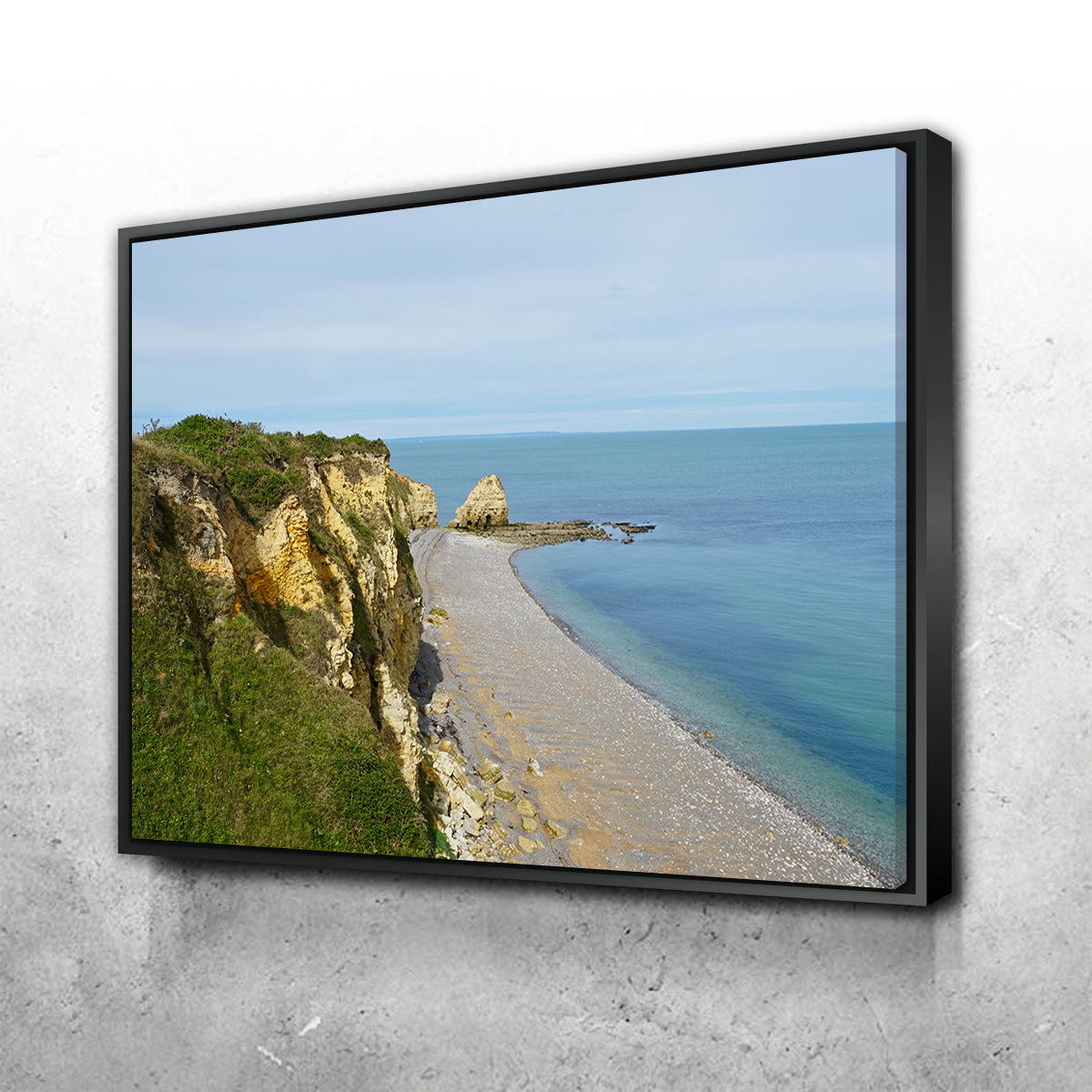 Stunning Pointe du Hoc Bluffs Wall Art by David Campbell