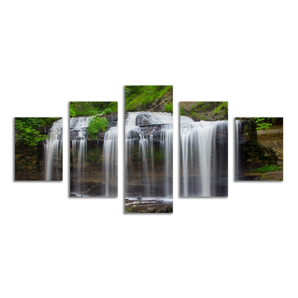 Stunning Cascade Falls Wall Art with Sustainable Pine Frames