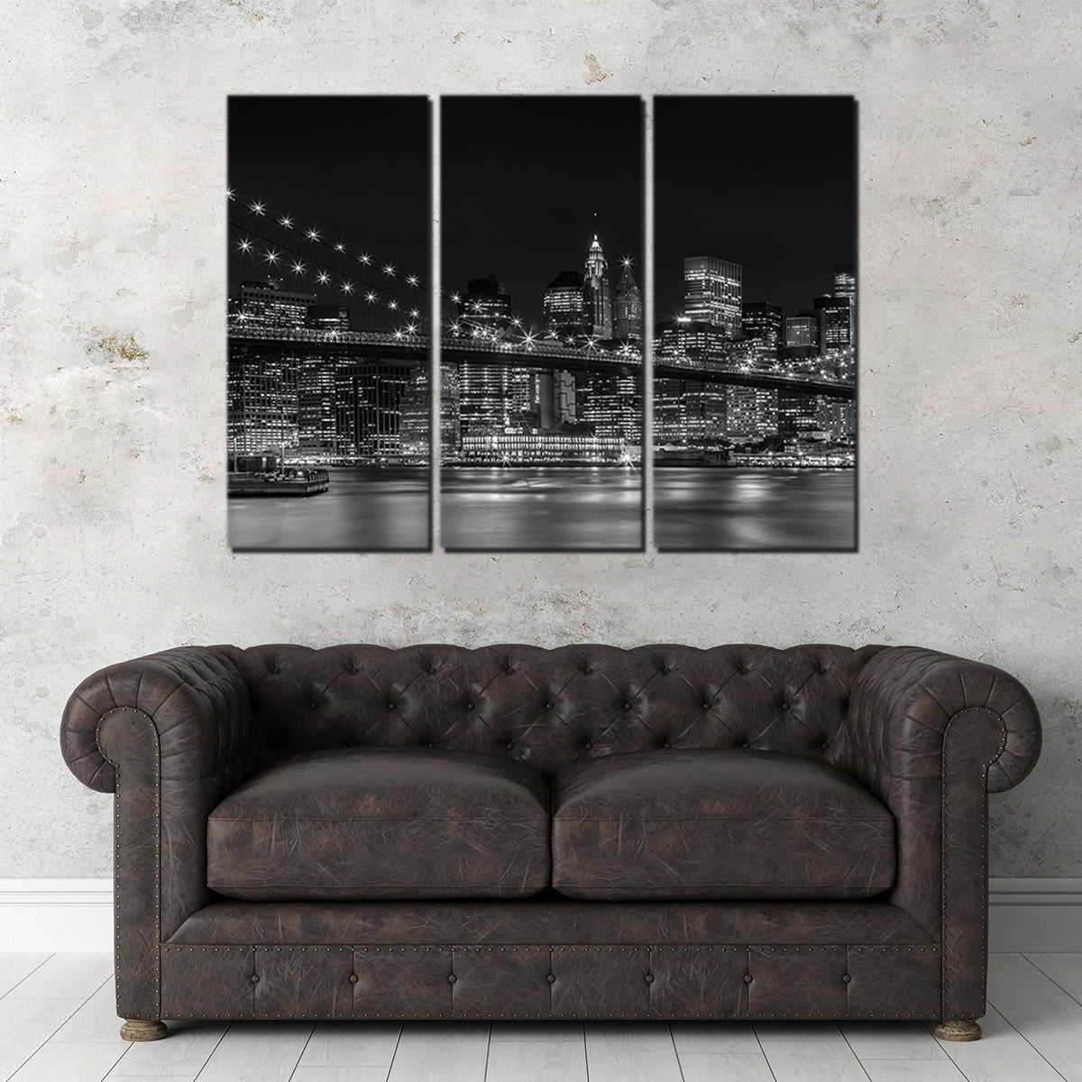 NYC Nightly Impressions - Stunning Panoramic Wall Art by Melanie Viola