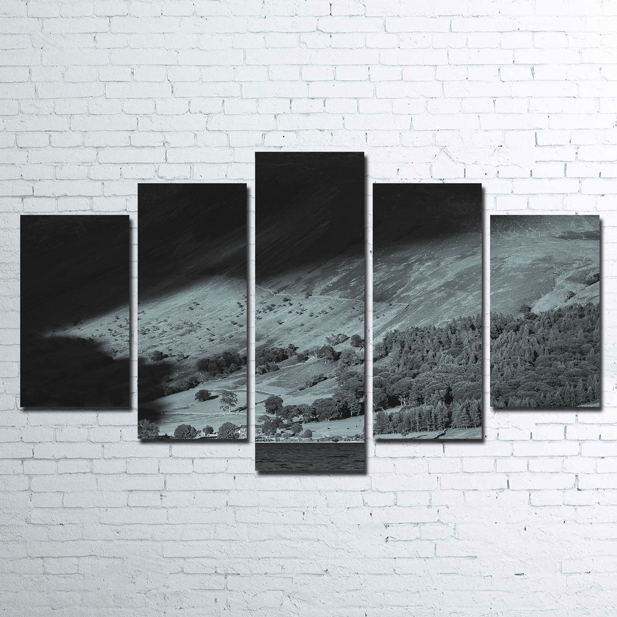 Exquisite Shadow on the Mountain Wall Art by Mike Cotton