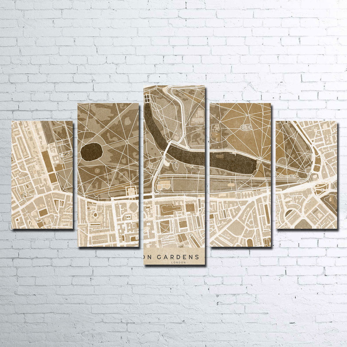 Exquisite Hyde Park Map Wall Art by Blursbyai