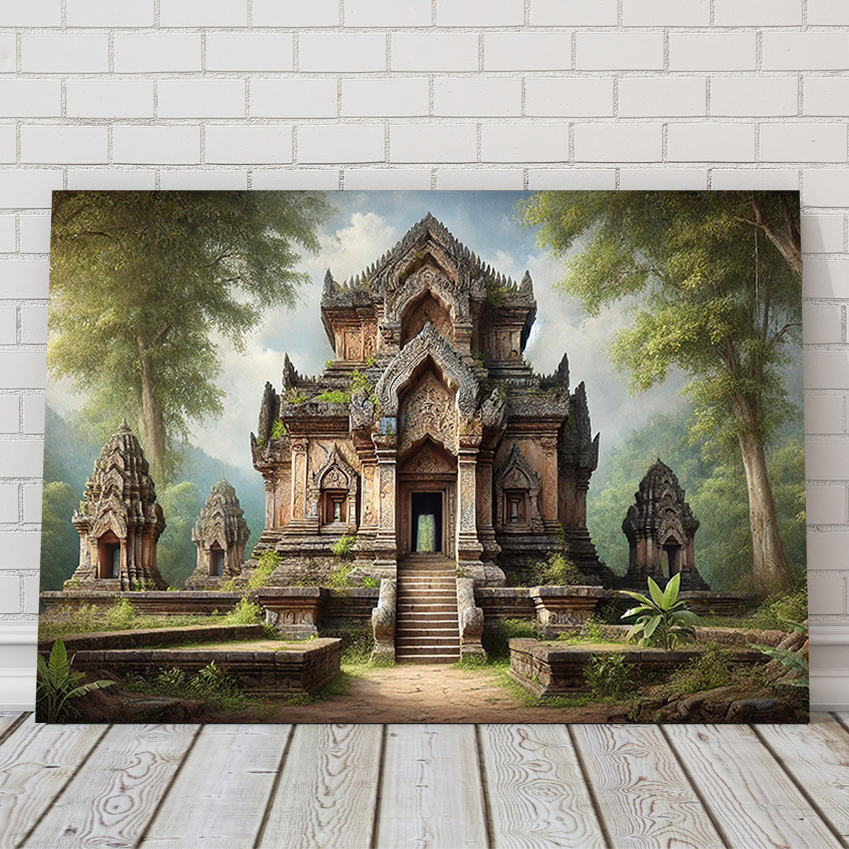 Exquisite Ancient Buddhist Temple Canvas Print