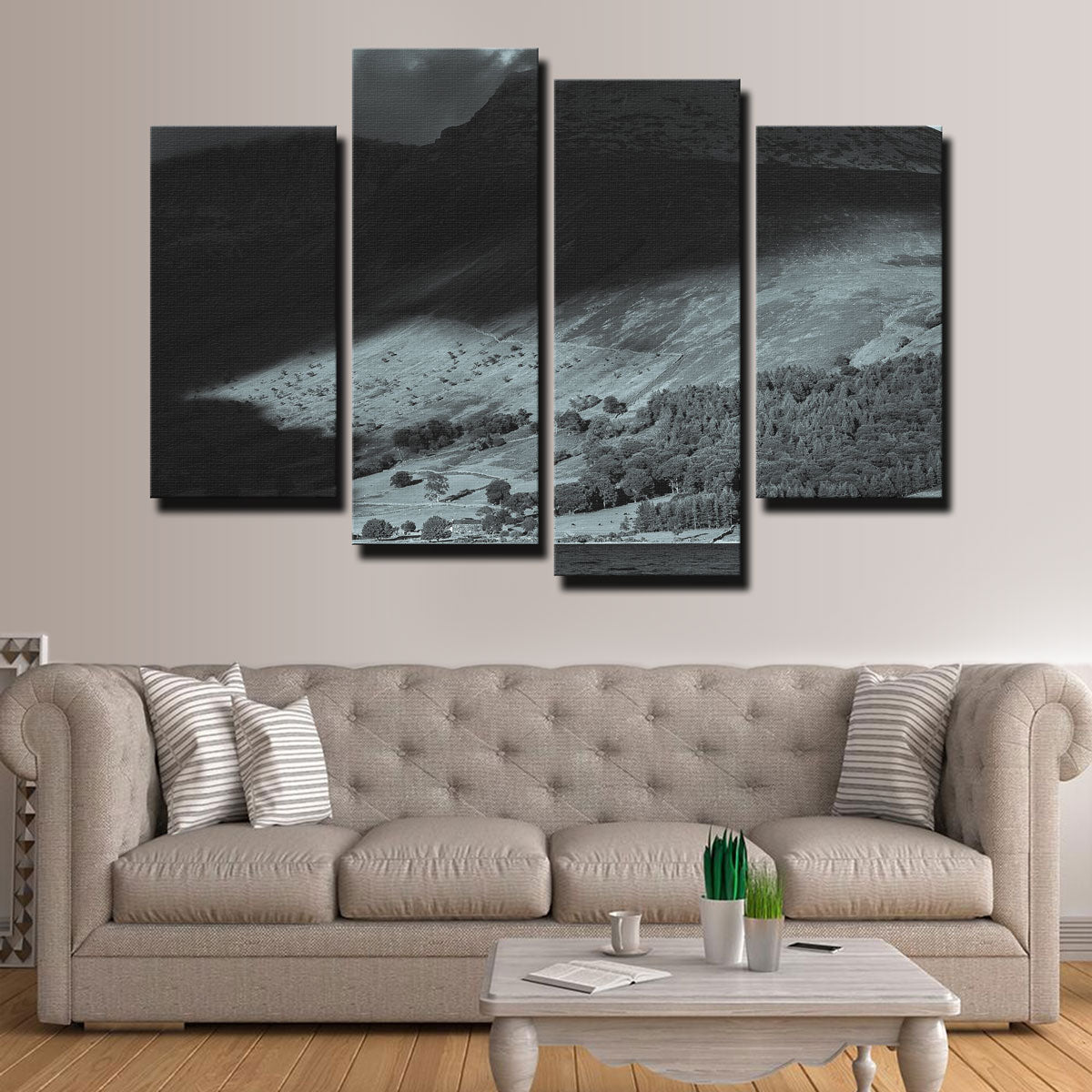 Exquisite Shadow on the Mountain Wall Art by Mike Cotton