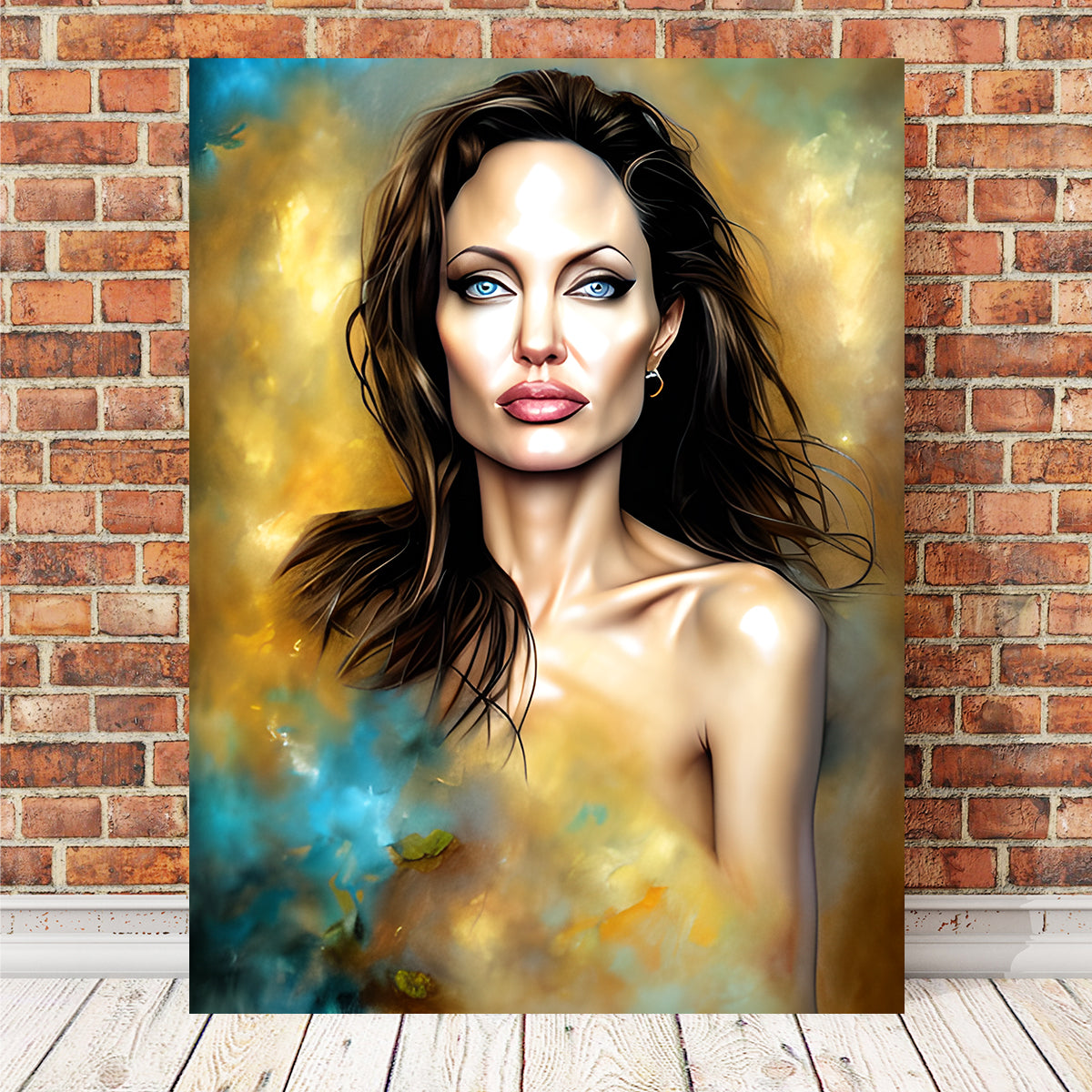 Stunning Angelina Jolie Wall Art by Dina Rolle