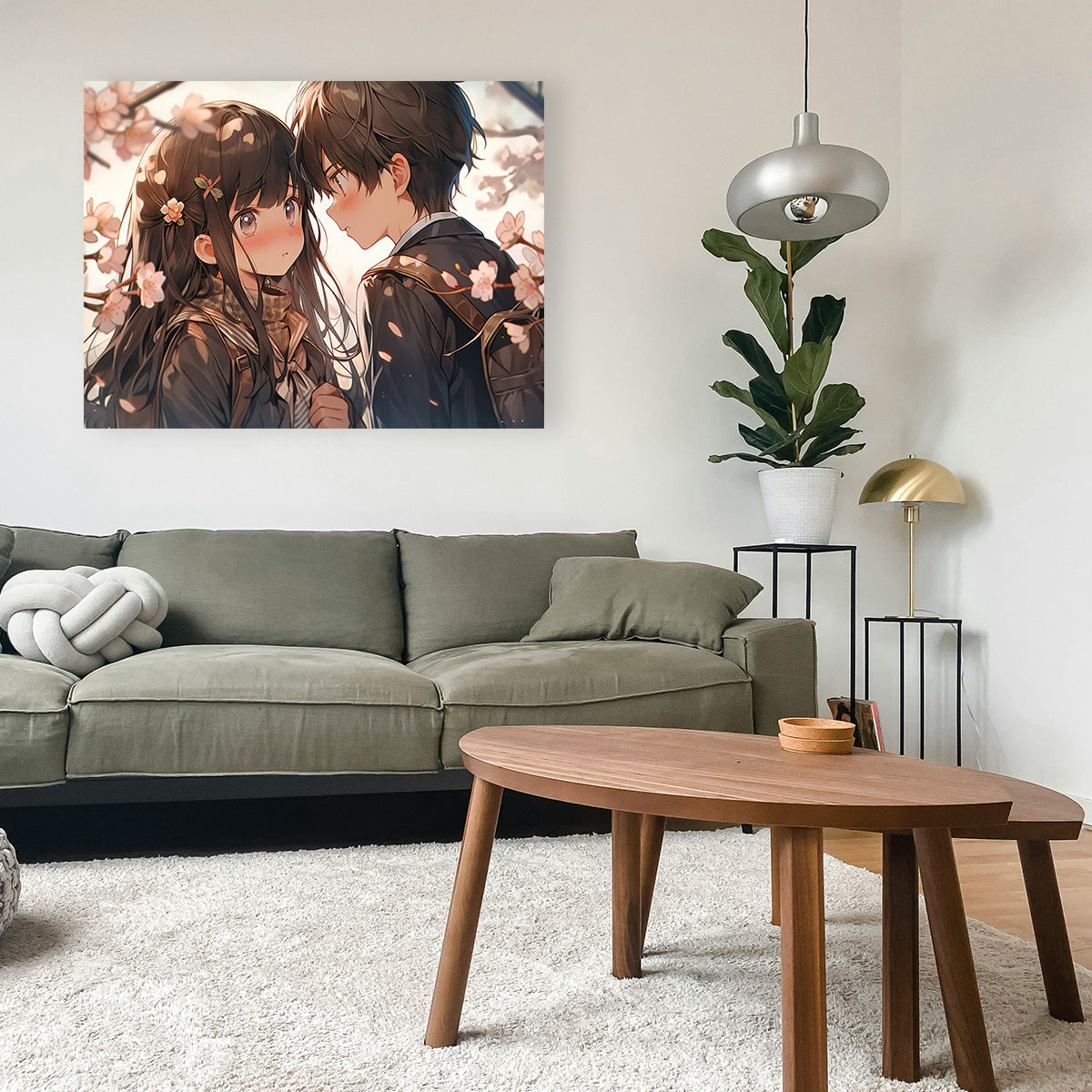Stunning Anime Couple Wall Art