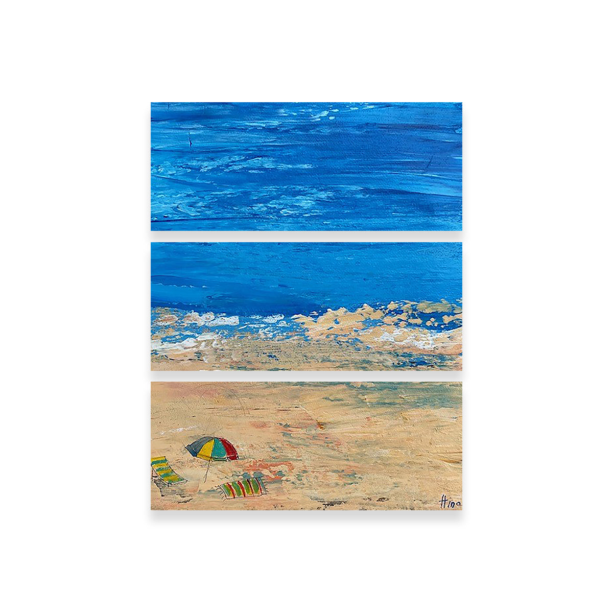 Stunning Beach Day 1 Wall Art by Peggy Hinaekian