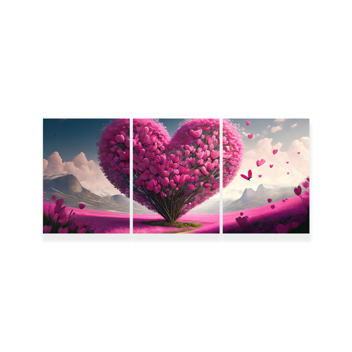 Gorgeous Pink Heart Wall Art