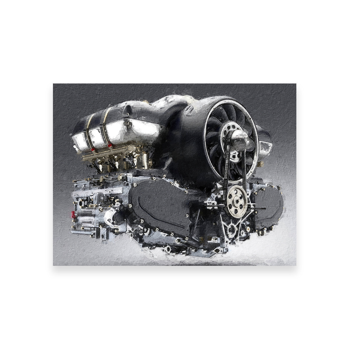 Stunning Porsche 911 Engine Wall Art by Stephen Chambers