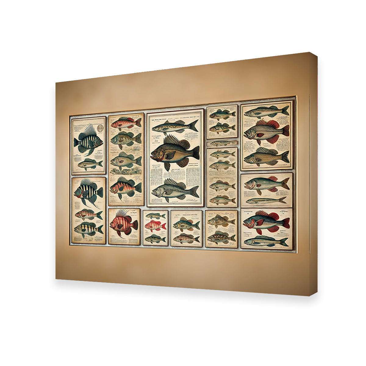 Exquisite Antique Fish Illustrations Wall Art for Stunning Home Decor