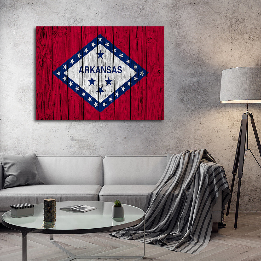 Beautiful Arkansas State Flag Wall Art for Your Home Decor