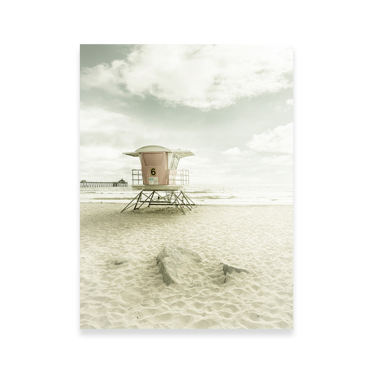 California Vintage Imperial Beach Stunning Wall Art by Melanie Viola