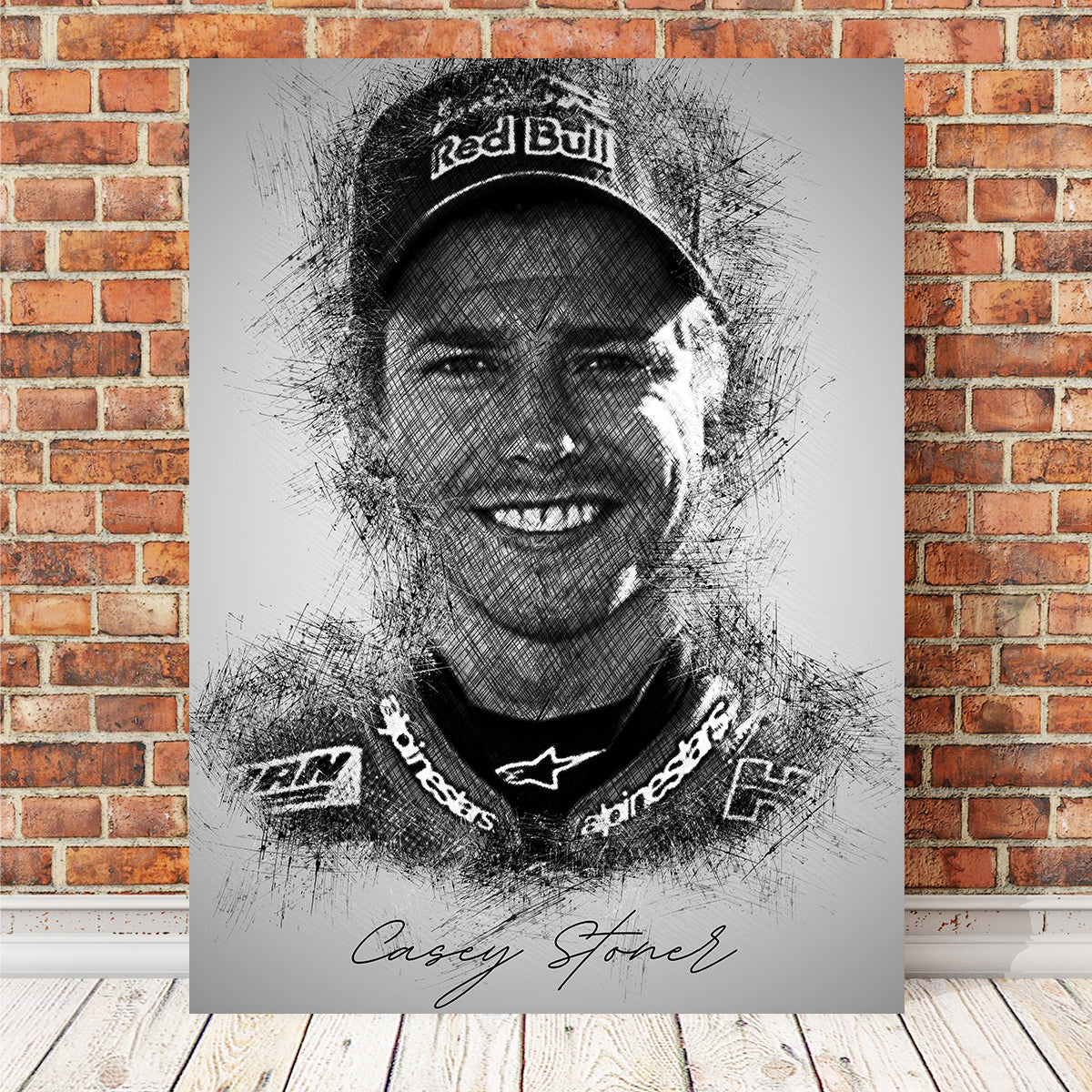 Casey Stoner High - Quality Wall Art by Albi Art