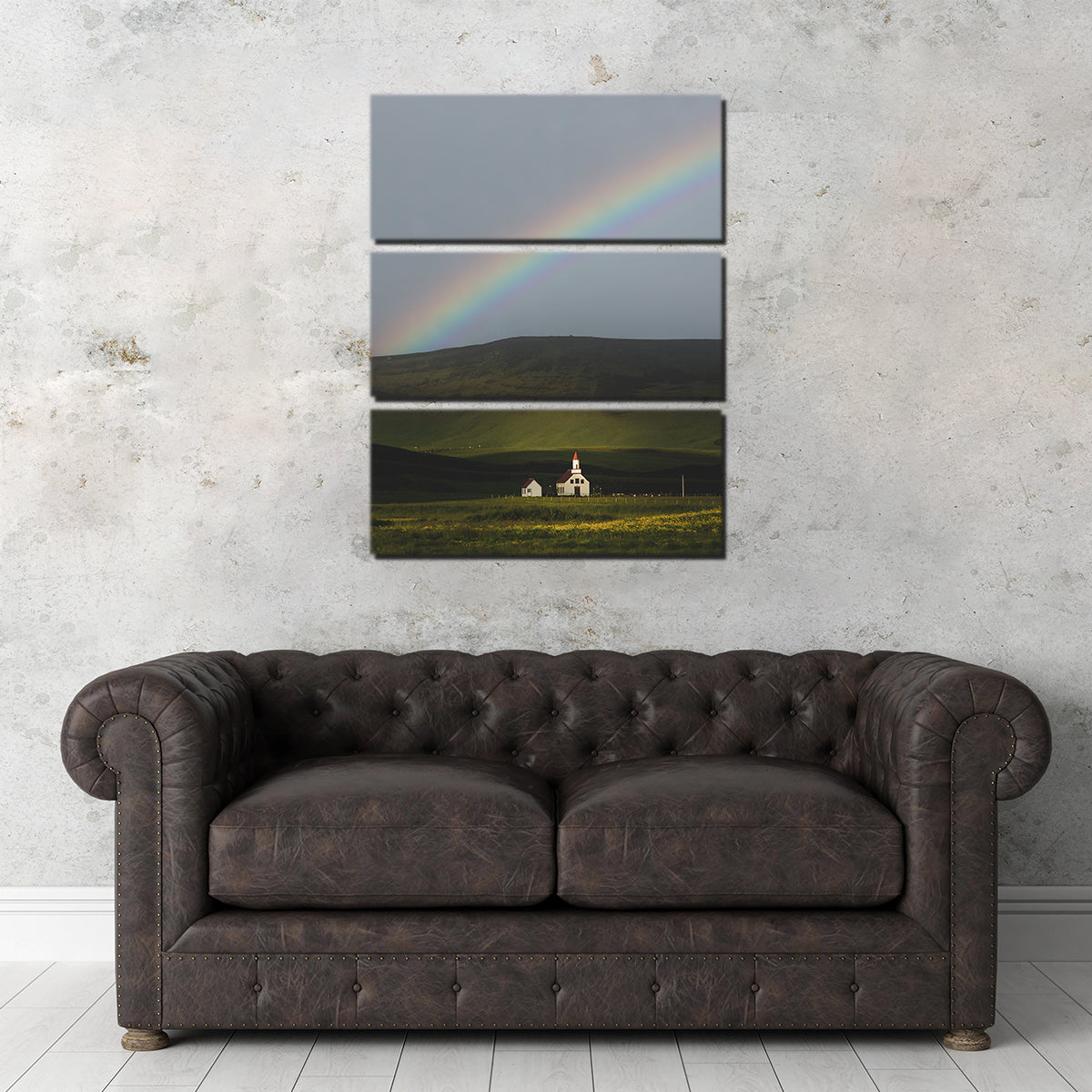 Stunning Iceland Rainbow Wall Art by Dennis Maida