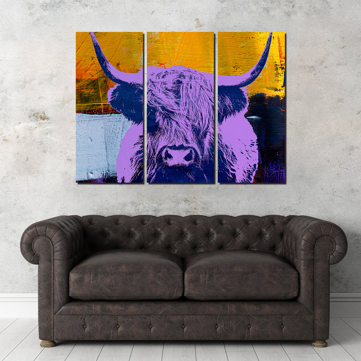 Gorgeous Highland Cow Wall Art by Stephen Chambers