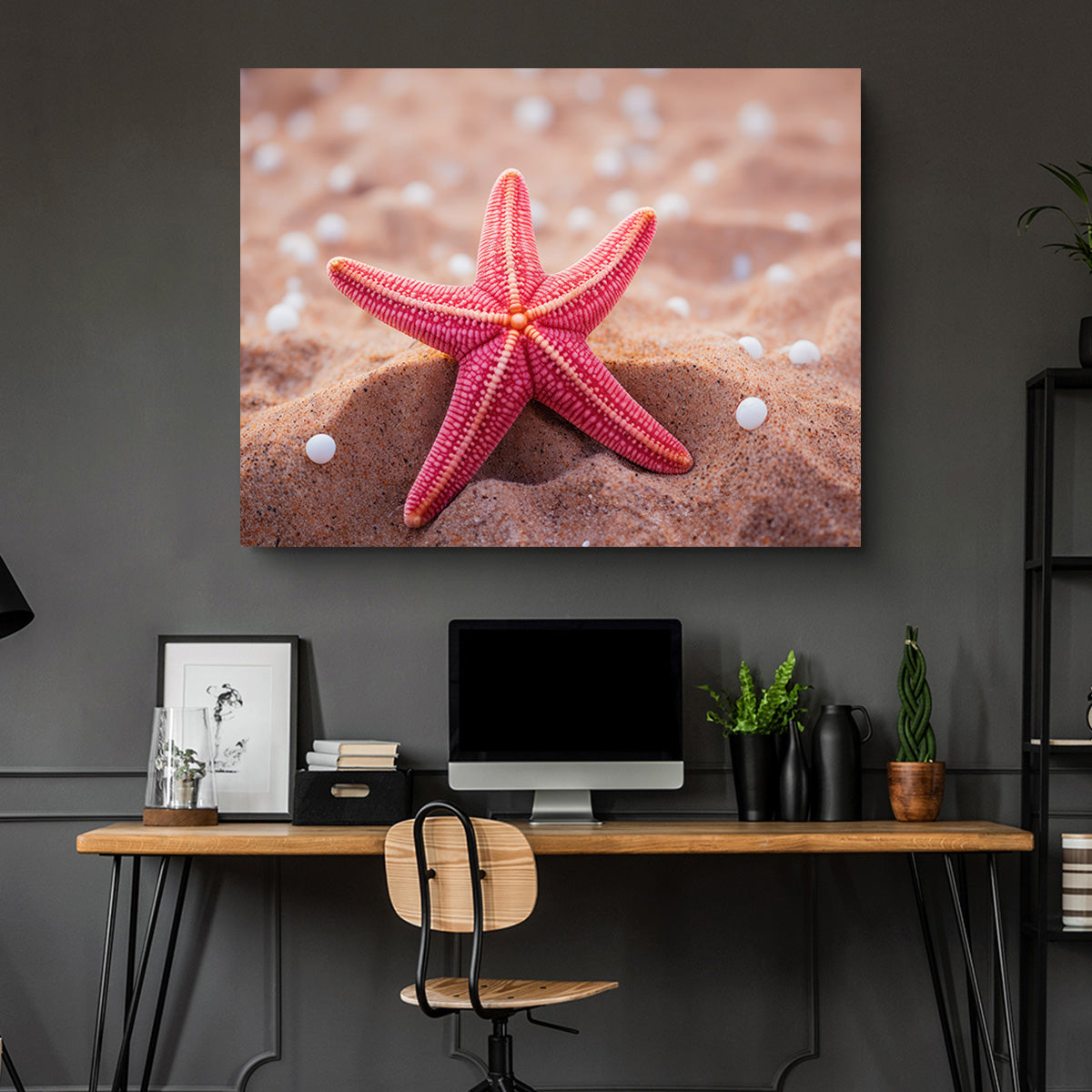 Gorgeous Pink Star Fish Canvas Print
