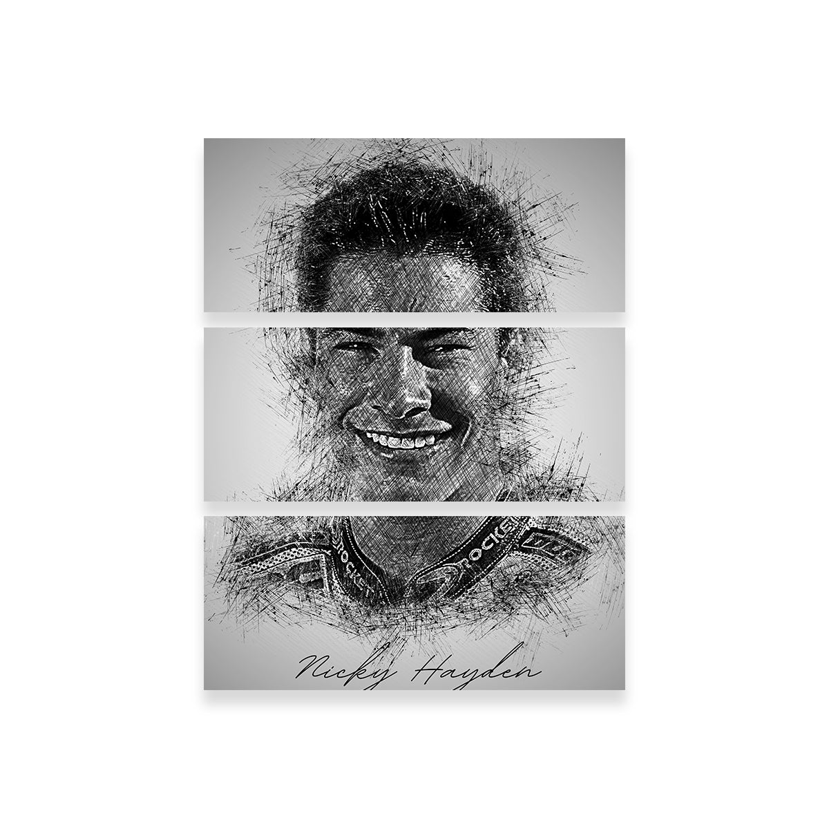Nicky Hayden Exclusive Wall Art by Albi Art