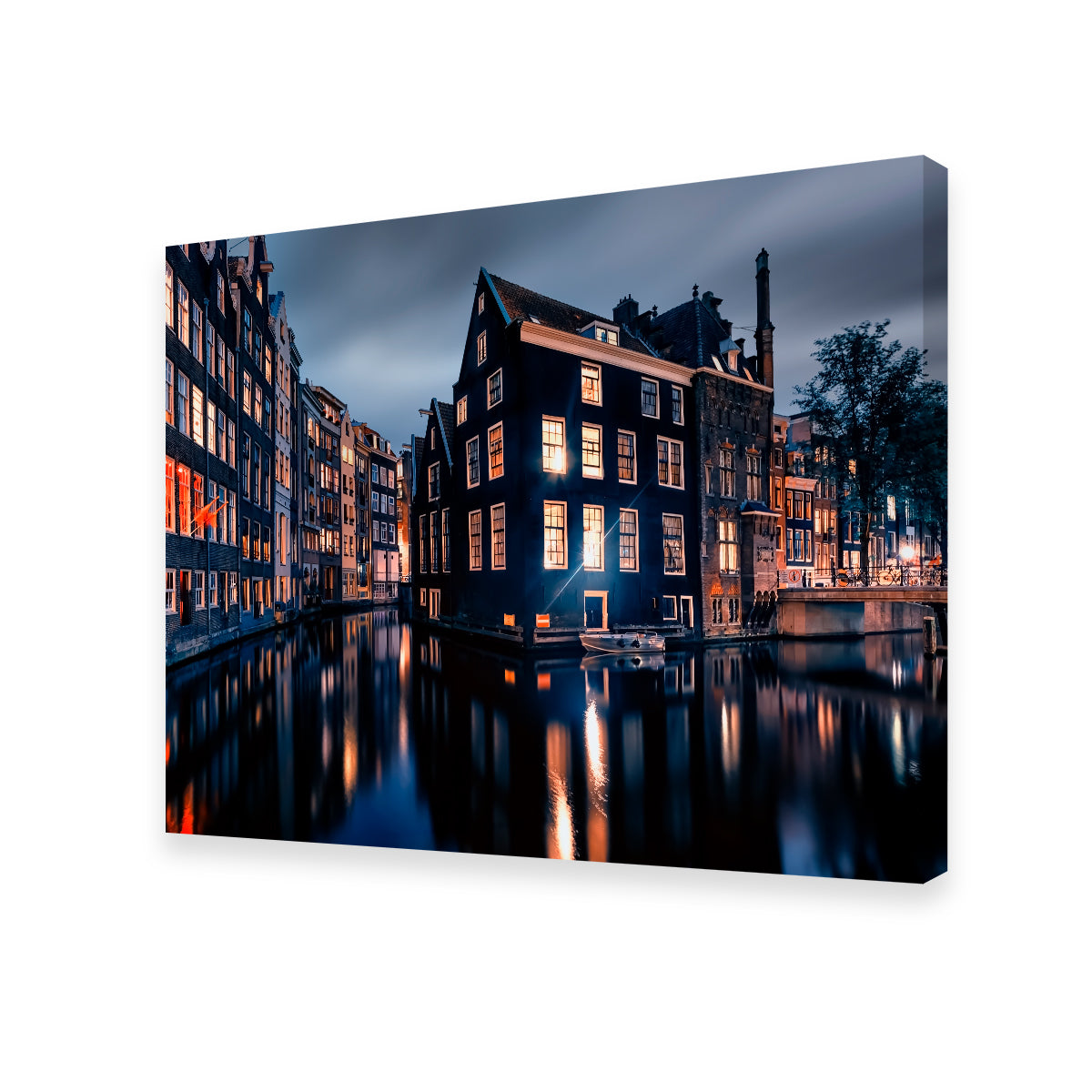 Enchanting Amsterdam By Night Wall Art for Stunning Home Decor