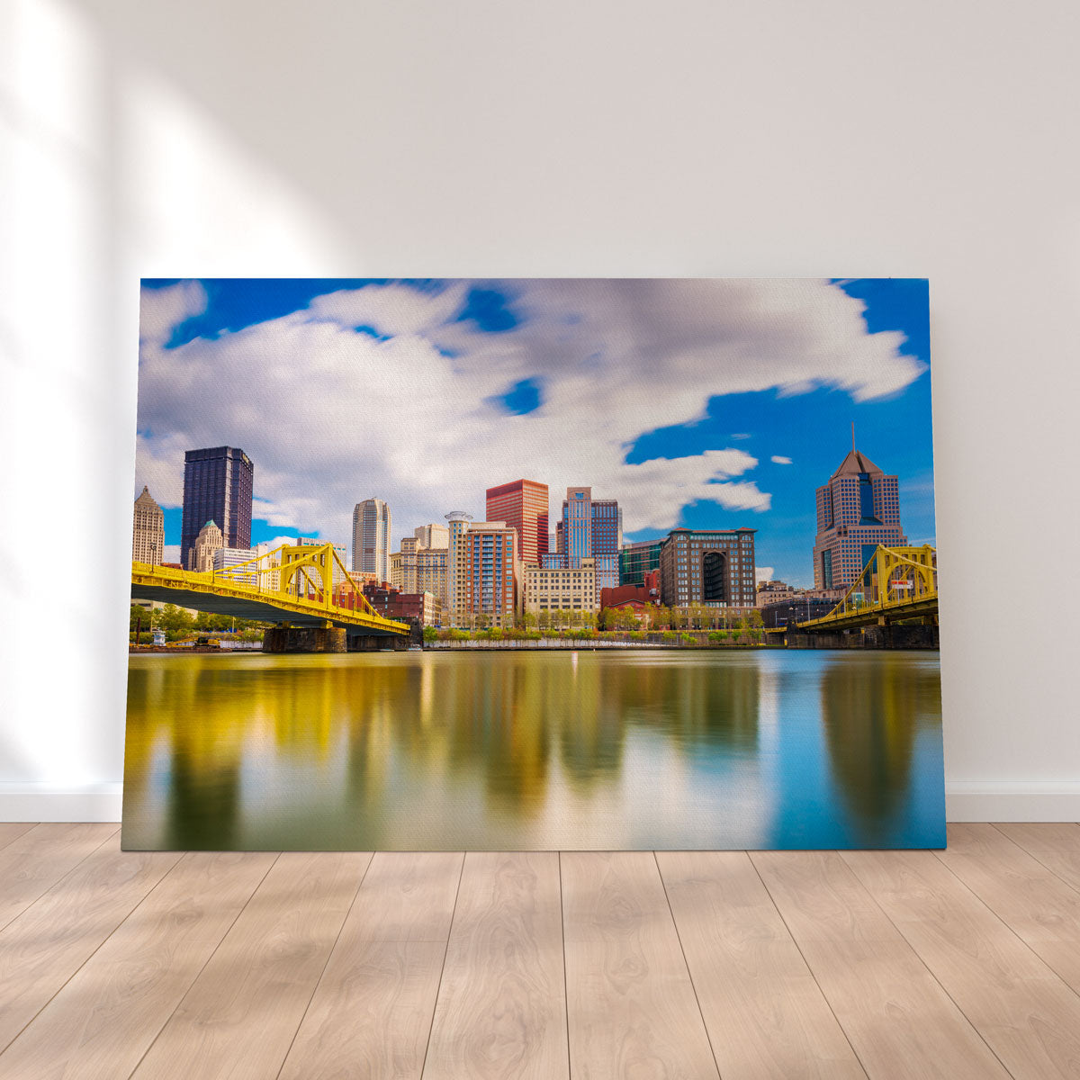 Exquisite Pittsburgh Allegheny River Wall Art - Museum-Quality Canvas on Sustainable Pine Frames