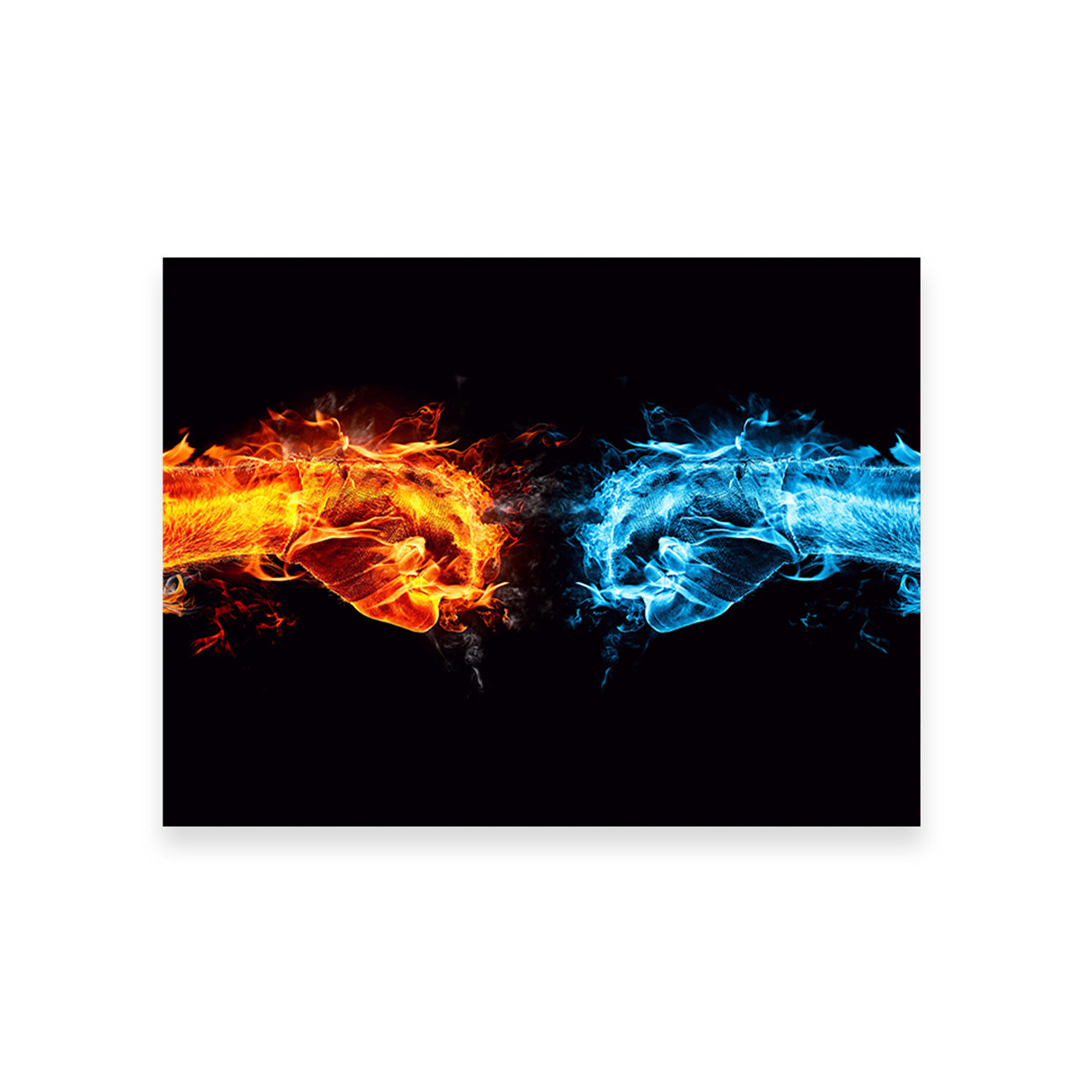 Stylish Hot Cold Fist Bump Wall Art for Trendy Decor