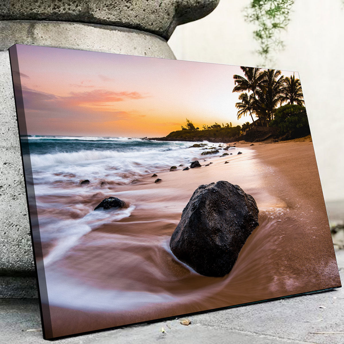 Exquisite Smooth Shore Wall Art by Lucas Moore