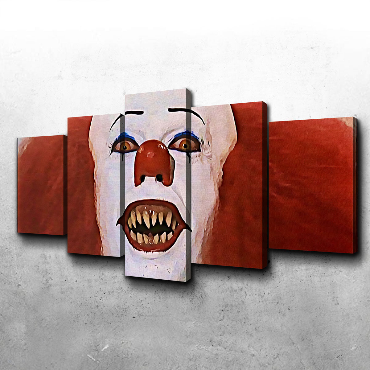 Eye - Catching Pennywise Close - up Wall Art for Your Space