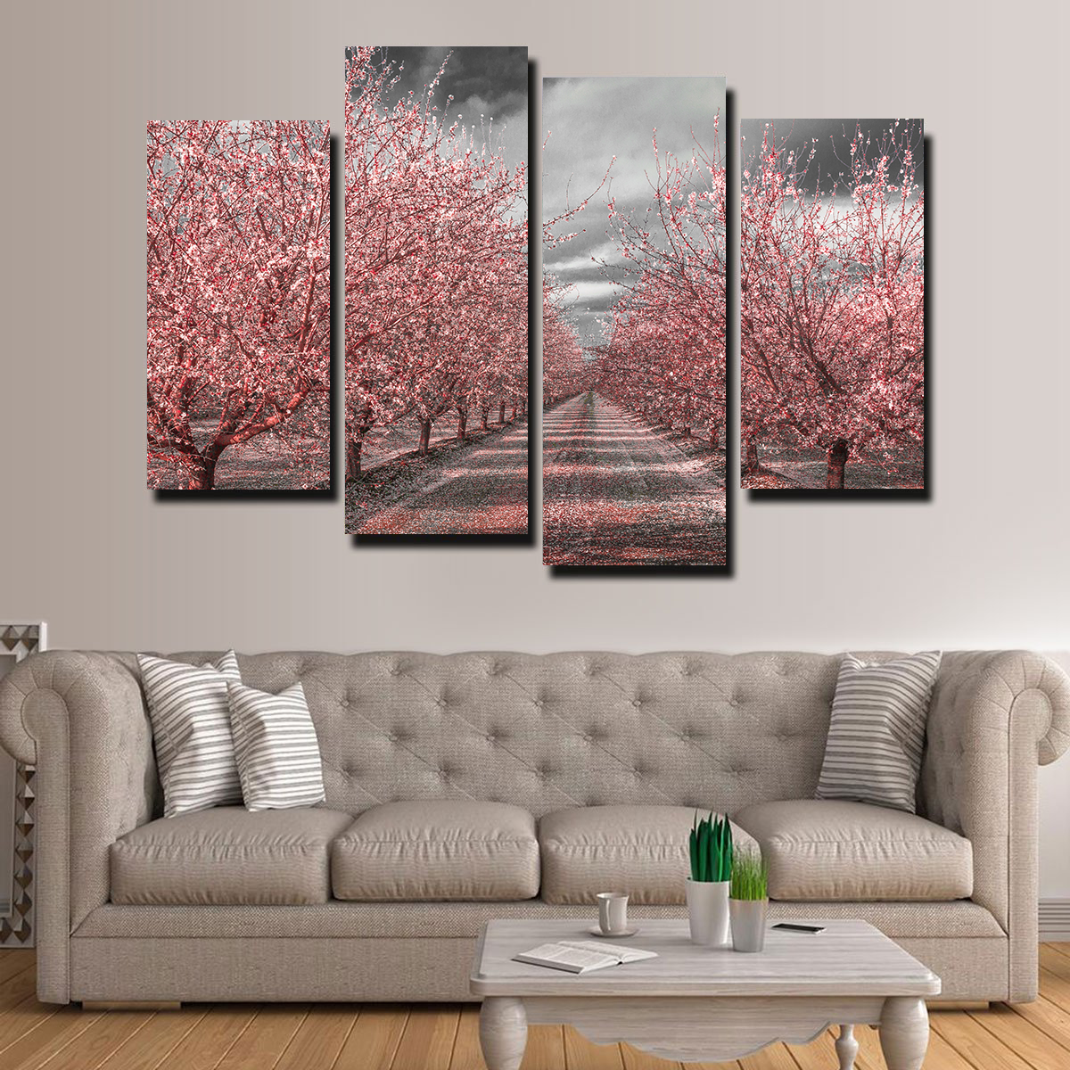 Stunning California Pink Blossoms Wall Art for Your Home Decor
