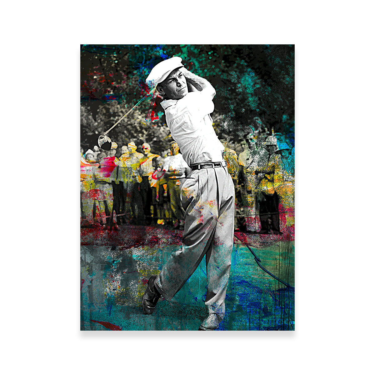 Ben Hogan Sustainable Kiln - Dried Pine Wood Framed Canvas Prints