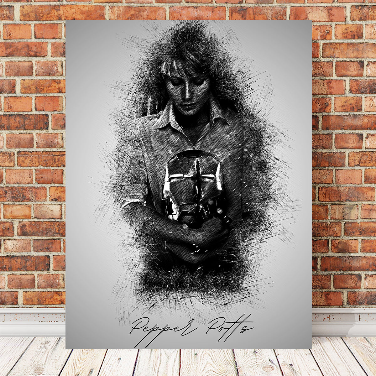 Stunning Pepper Potts Wall Art by Albi Art