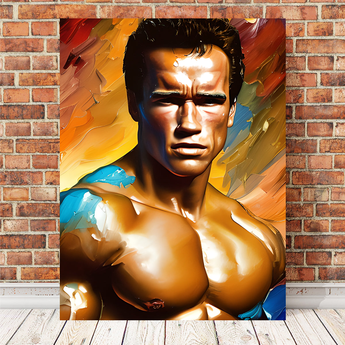 Arnold Schwarzenegger's Iconic Pecs Wall Art by Dina Rolle