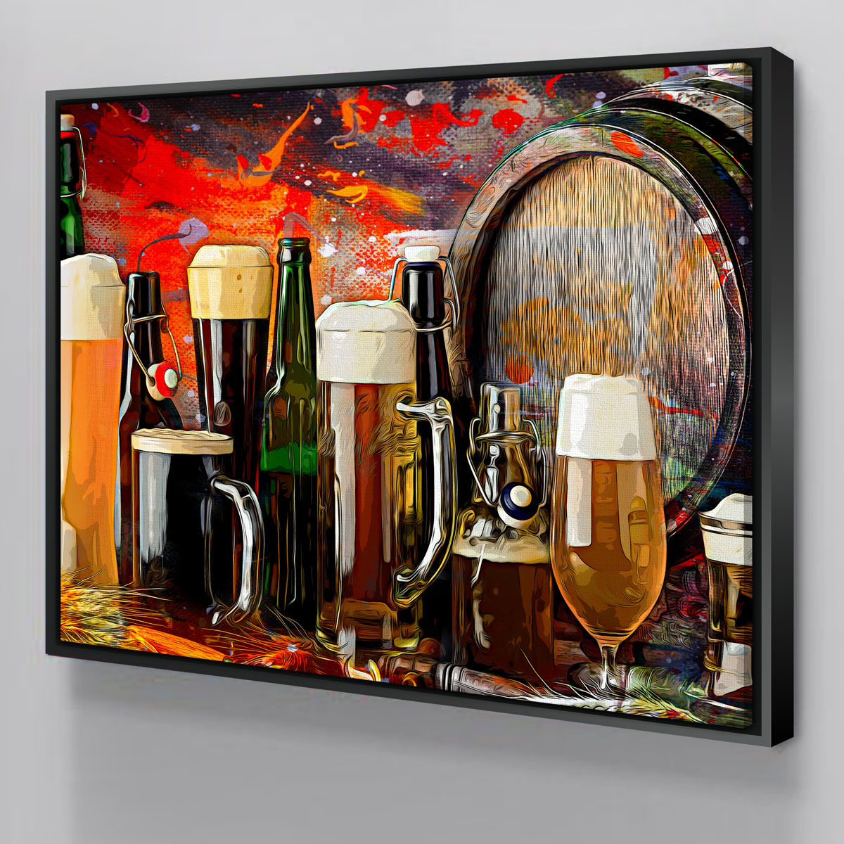 Stunning Beer Types Abstract Wall Art for Your Home Decor