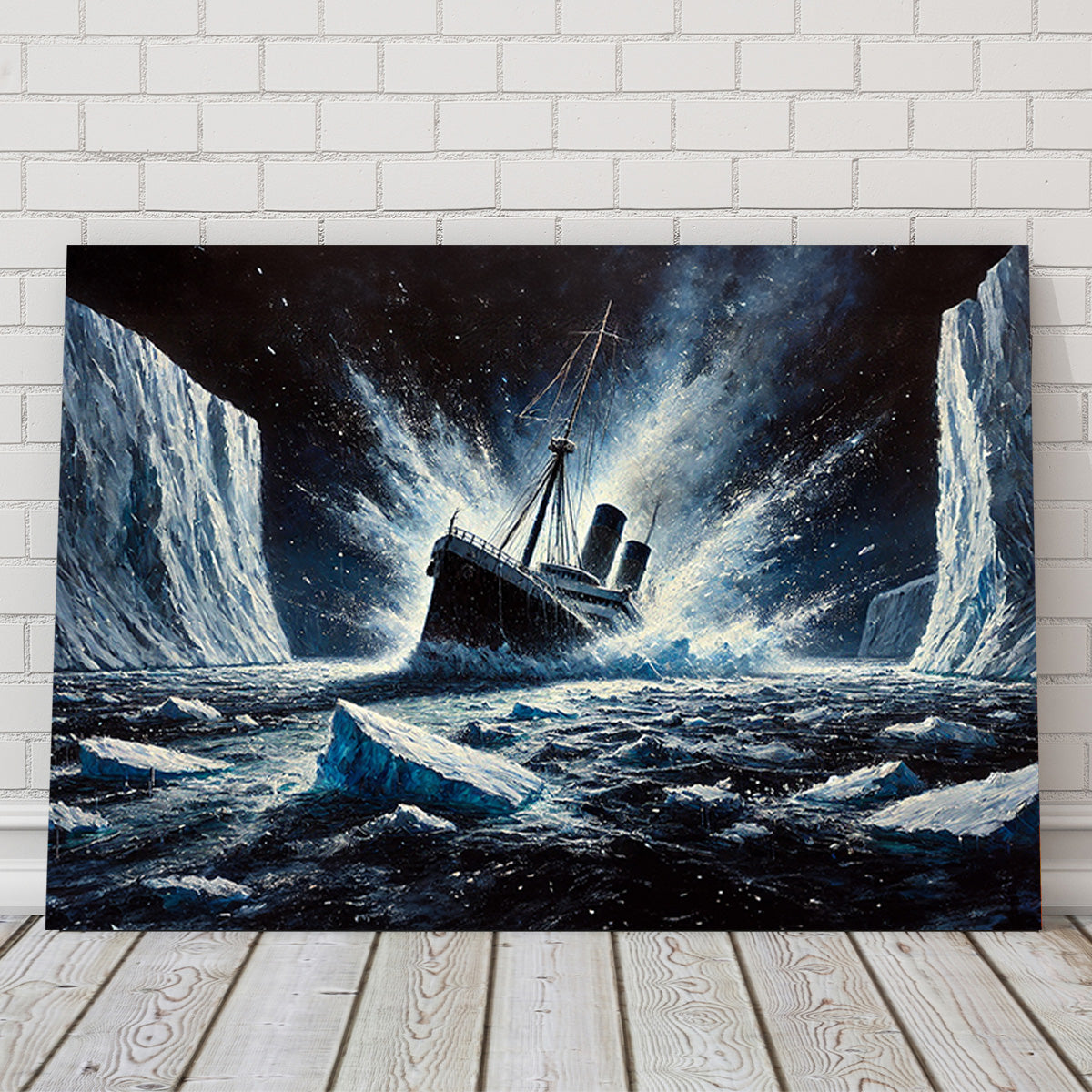 Exquisite Ship Iceberg Canvas Prints