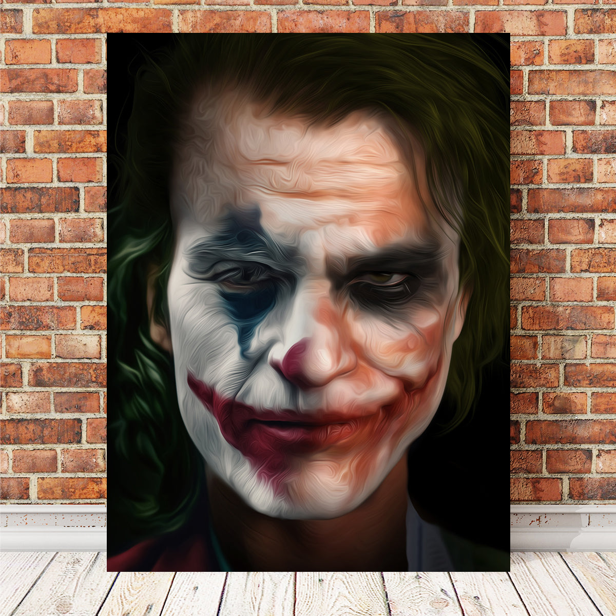 Unique Portrait of a Joker Wall Art for Stunning Decor